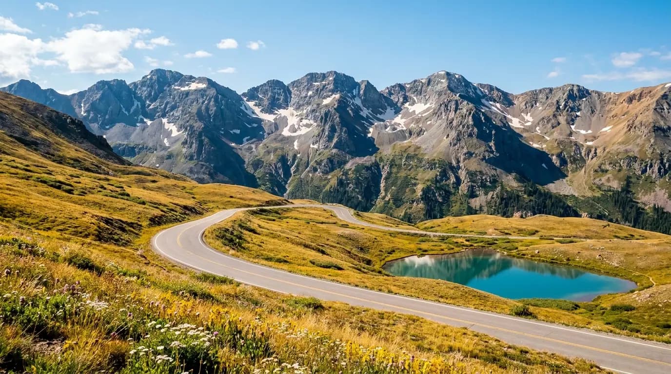 The alpine byway above treeline (illustrative)