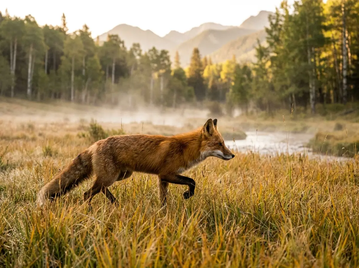 Red fox near Evergreen, Colorado