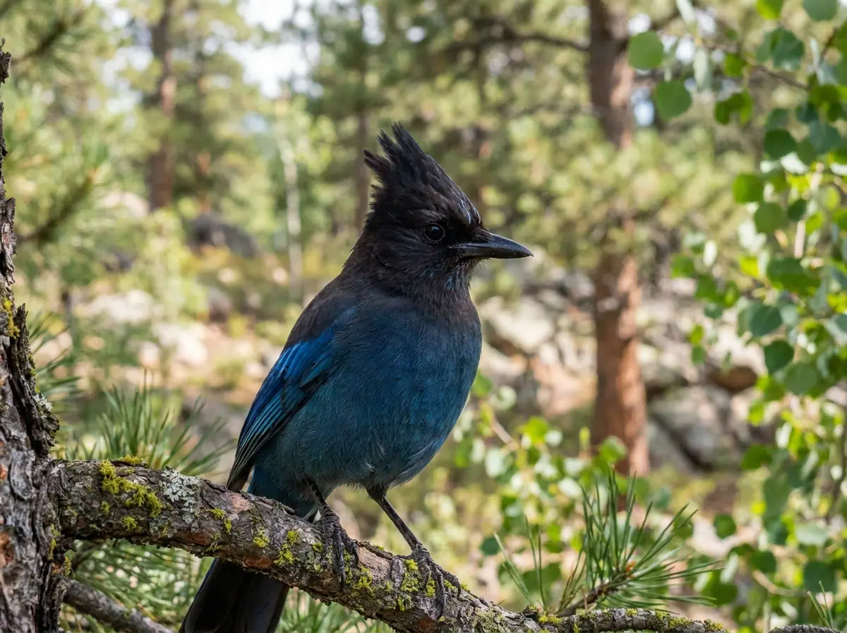 Steller's jay near Evergreen, Colorado