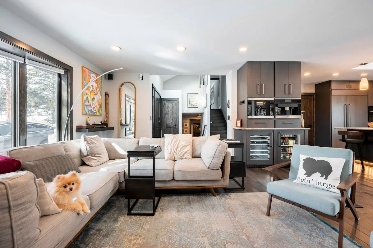 Open-plan living — Evergreen Mountain House