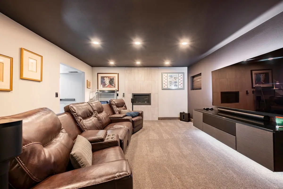 Cinema room — Evergreen Mountain House