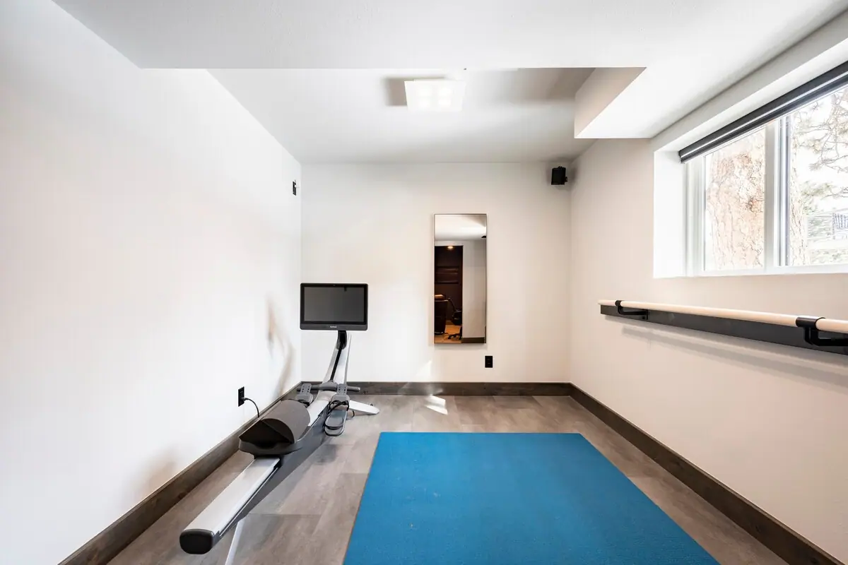 Fitness & meditation area — Evergreen Mountain House