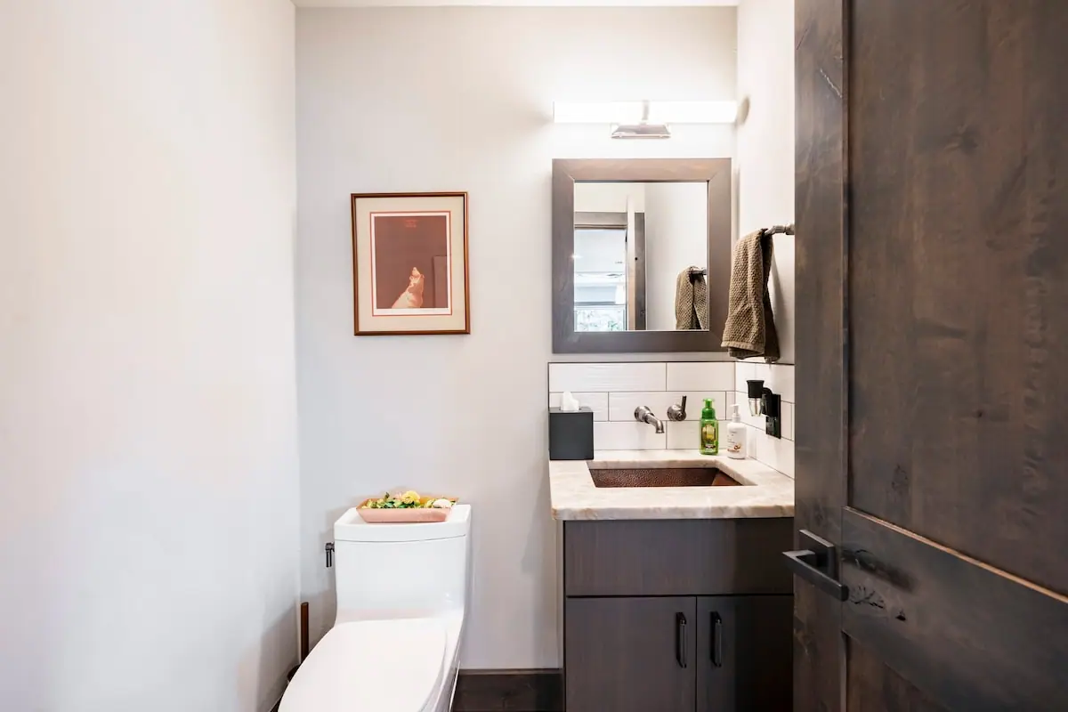 Powder room — Evergreen Mountain House